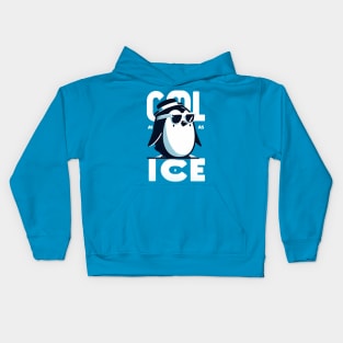 Cool as ice penguin Kids Hoodie